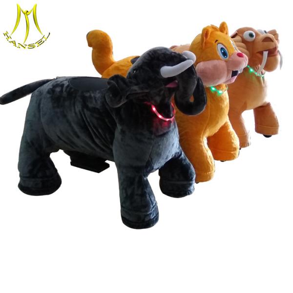 Buy Hansel children indoor zoo tube  indoor used plush toy electronic animal giant electric scooter at wholesale prices