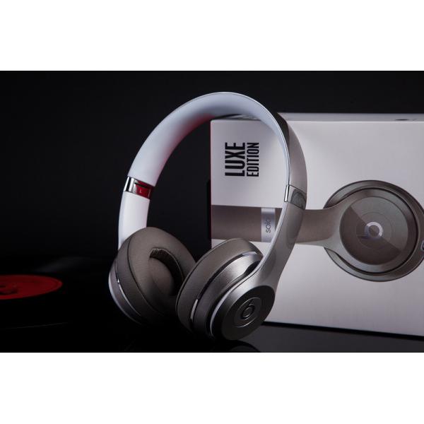 Newest 2016 Beats by Dr.Dre Solo2 On-Ear Wired Luxe Edition Headphones Silver New Beats by Dr. Dre Solo2 Wired On-Ear