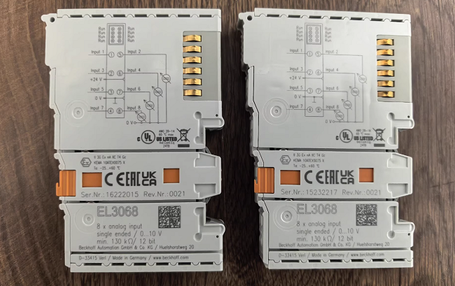 EL3068 Beckhoff High-performance 8-channel Analog Input EtherCAT Terminal Block