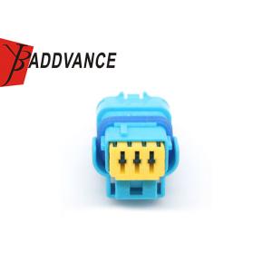 211PC032S6049 3 Pin Female Blue Waterproof Connectors Accept OEM