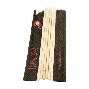 Custom Chopstick Sleeves Japanese Bamboo Chopsticks Wrapper Printing