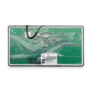 IP65 Silicone Industrial backlit Keyboard With Sealed Touchpad For Computer