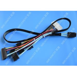 Serial Attached SCSI SAS SFF 8087 TO SFF 8482 Cable 28AWG Multi–Port Length 65cm