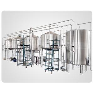 Quality Commercial 15000L Large Scale Brewery Equipment PLC Control System for sale
