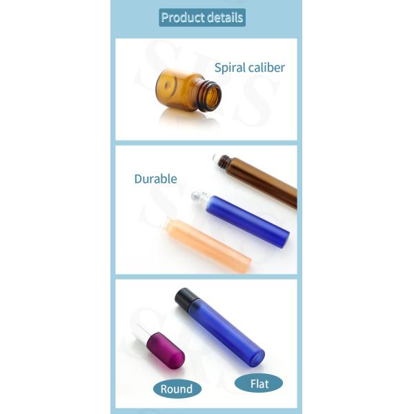 BLP-10ML Round Bottom Empty Transparent Tube Glass Roll On Essential Oil Bottle Wholesale