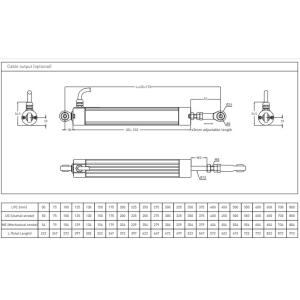 LPC50 - LPC800 Linear Potentiometer Long Stroke Series LPC500D5KCH2 for machine
