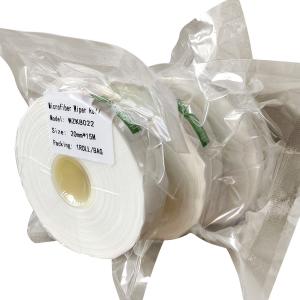 Quality Microdenier Knitted Wipes Roll 1&quot;ID Lint Free Plastic Core For Terminals Cleaning for sale