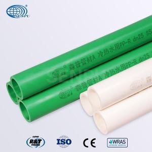 Toxic Free Plastic PPR Cold Water Pipe High Temperature Resistance