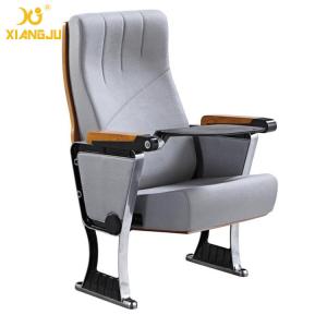 Upholstered Foldable Auditorium Theater Seating With Writing Pad for Conference