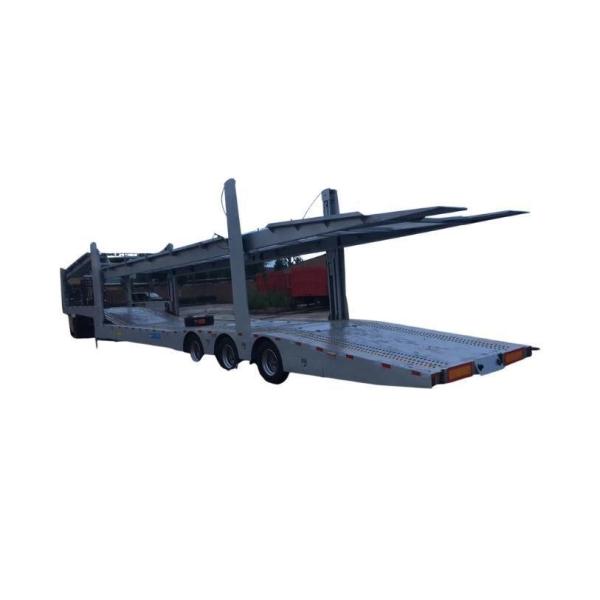 Buy 2/3axles 6/8 Cars Air Suspension Transport Semi Trailer with Jost E100 Landing Gear at wholesale prices
