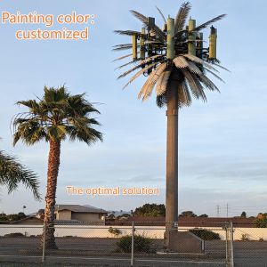 High Strength Steel Bionic Tree Tower Camouflaged For 5G Scenic Area Signal