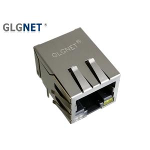 Tab Down RJ45 Single Port Jack LED 90 Degree Orientation For 1G Ethernet