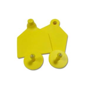 Laser Printing RFID Ear Tag Anti Microbial Coating Optional Frequency