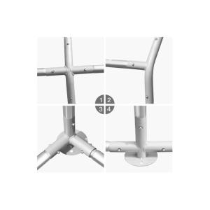 Galvanized 3m Metal Walk In Chicken Run For Exercise