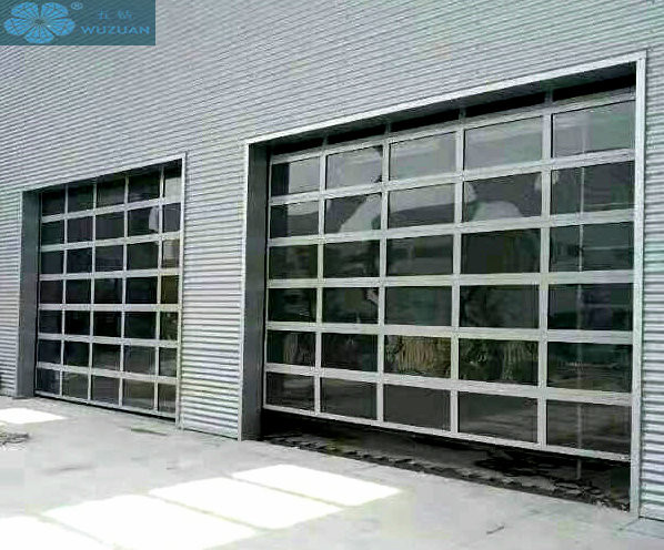Buy Automatic 1mm 55mm Slats Glass Front Garage Doors at wholesale prices