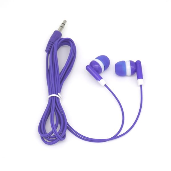 Free Sample 3.5mm Jack Wired Earphone Headphone 1.2M Handsfree Stereo In-ear Wire Earphones Headsets