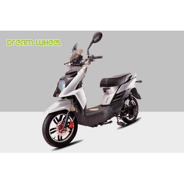 Electric Moped Pedal Assisted Electric Scooter 250W Gear Motor Disc Brake 48V