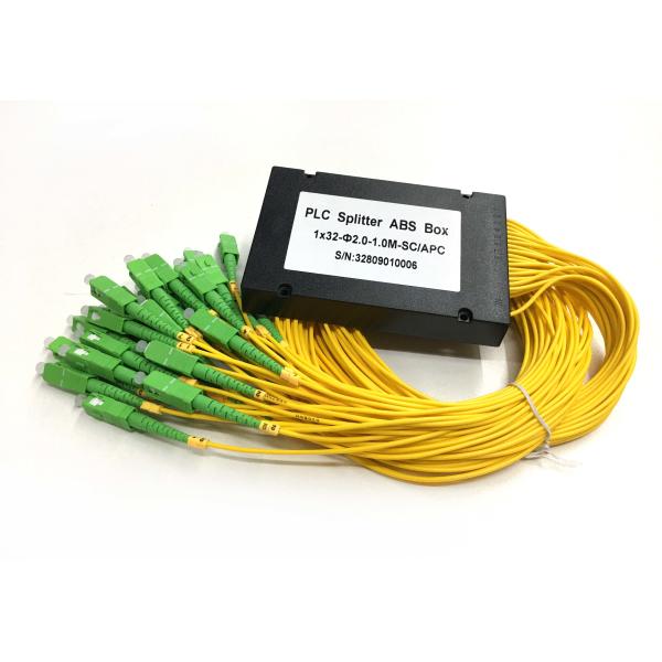 Buy 1x32 1*32 1:32 PLC Fiber Optic Splitter SC APC Connector ABS Box Type Passive Components at wholesale prices