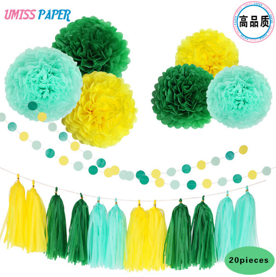 20pcs/set Hot birthday parties, weddings, wedding decorations,paper strips, paper lanterns, paper flower balls
