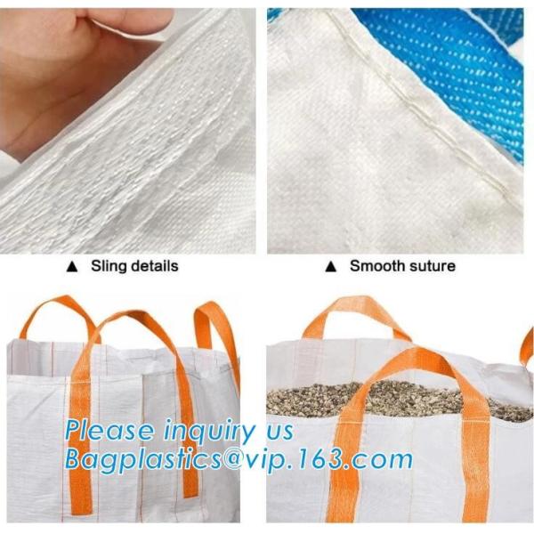 Manufacture 1 Ton PP Woven big bean bag,bulk bags firewood jumbo bags pp woven