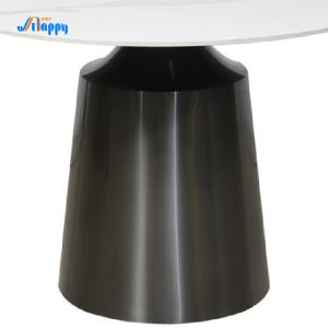 Flat Packed Modern Round Dining Table 1200mm Diameter With Fixed Type