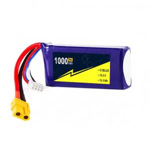 China 11.1V 3S 1000mah Lipo Battery 70C-140c Lipo Batteries For Rc Boats With W/XT-60 on sale