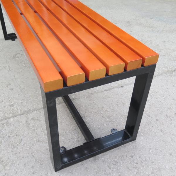 Factory Outlet cheap price high quality Outdoor Leisure Garden Metal Wooden Bench Seat