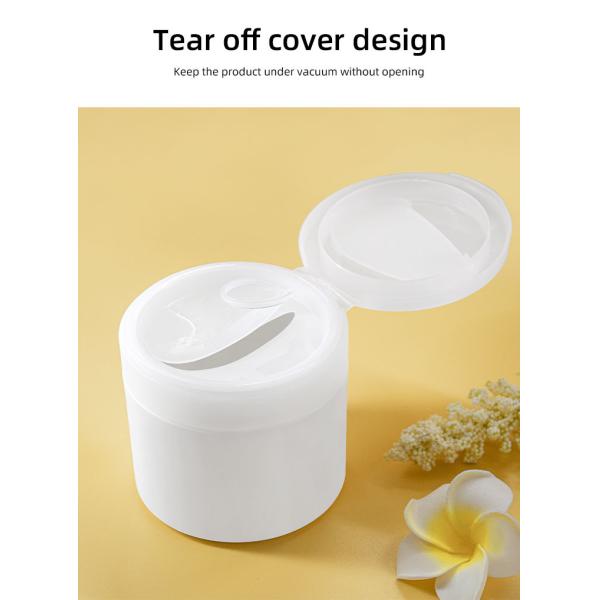 80/100/200g Cosmetic Cream Jar Pp With Tear Off Cover Design