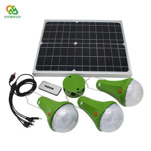 9W Solar Powered LED Shed Lights Remote Control Solar Lighting System For Home