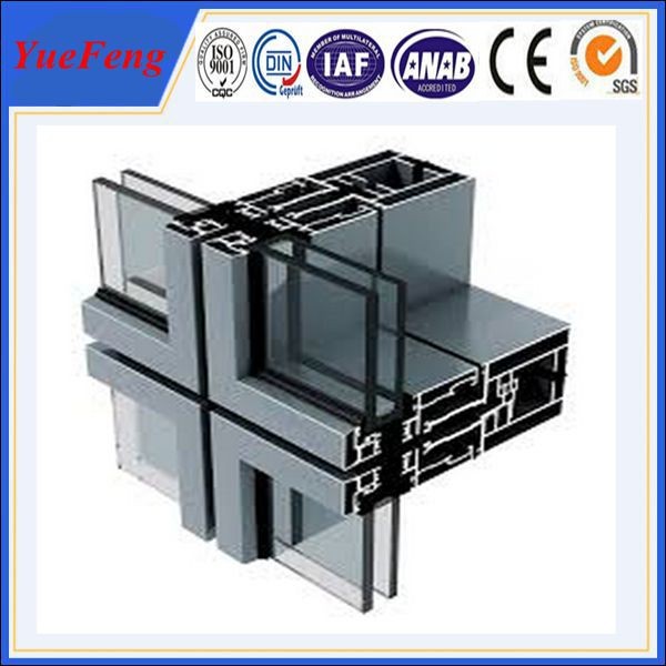 Buy thermal insulated aluminium profiles manufacturer, ODM aluminium curtain wall profiles at wholesale prices