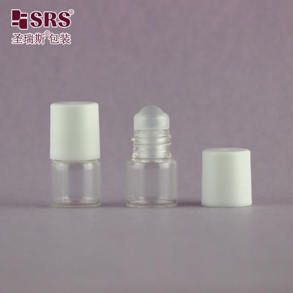 BLP-1ML Mini Travel Size Transparent Glass Vial Roller Ball Bottle For Essential Oil Fragrance No Leakage
