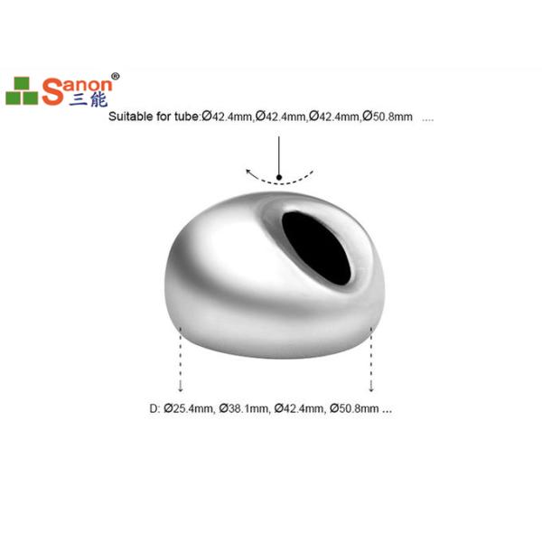 Stainless Steel Handrail Components 30 Degree Connector For Stair Handrail Tube