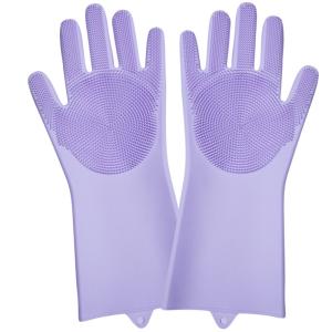 Professional Heat Resistant Kitchen Rubber Dish Washing Gloves Silicone Cleaning