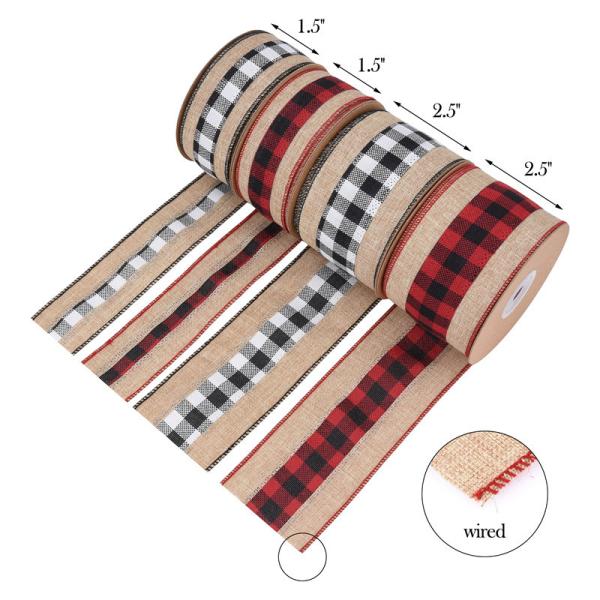 10y Length Lattice Burlap Ribbon Biodegradable Bulk Burlap Ribbon