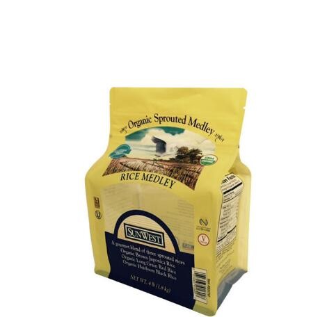 Buy Aluminum Foil Resealable  Bottom Pouch Food Packaging With k at wholesale prices