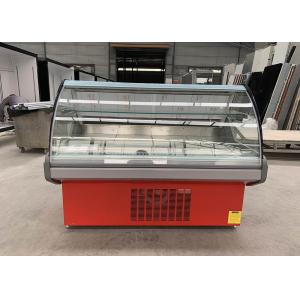 Commercial R290 Fresh Meat Serve Over Counter 205 Liters R404a