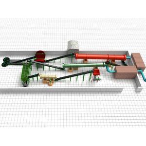 45 Matching Power Organic Fertilizer Production Line With Wet Granulation Method