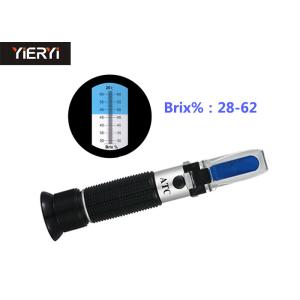 Sugar ATC Cutting Fluid Refractometer Durable With 28~62% Brix Range