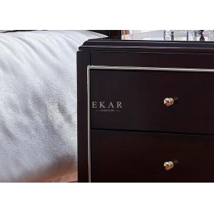 Wooden Bedside Table Antique Nightstand With 2 Drawer