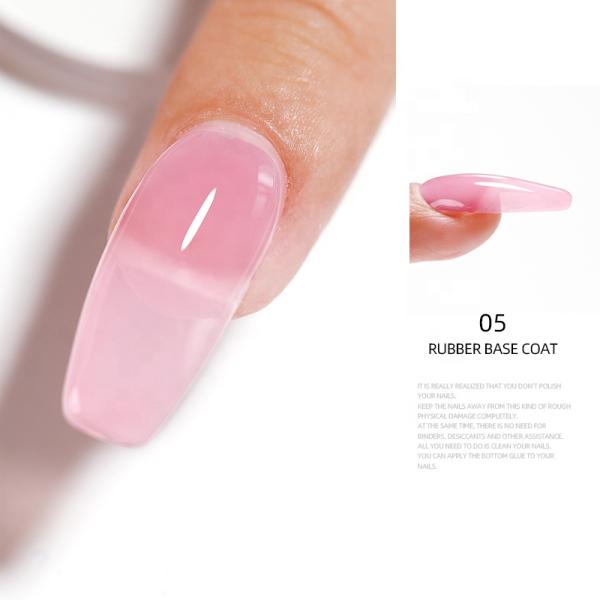 Private Label Free Sample Rubber Base Gel Polish Soak Off Gel Nail Polish OEM Customs logo Professional Nails Base Color Coat