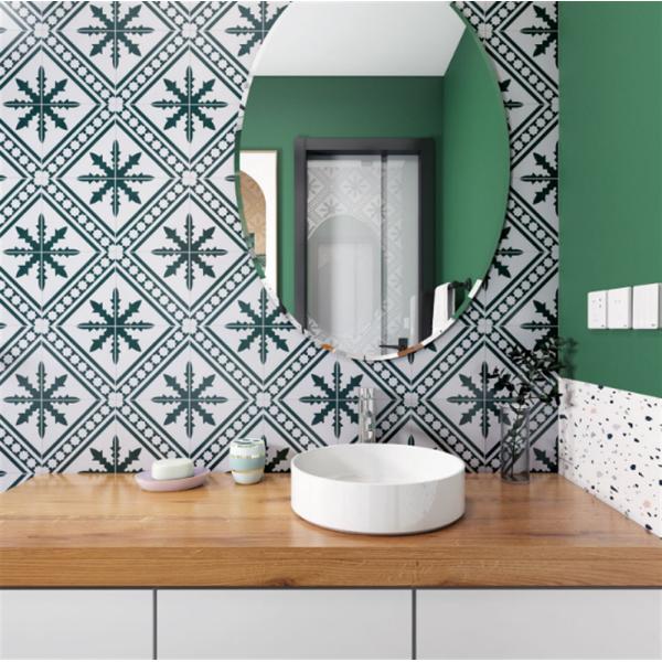 Green Beige 20x20cm Ceramic Rustic Tile Indoor Floor Wall