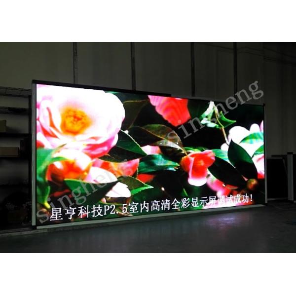Buy Commercial P2.5 Indoor LED Advertising Screen 50 / 60Hz Frame Frequence at wholesale prices