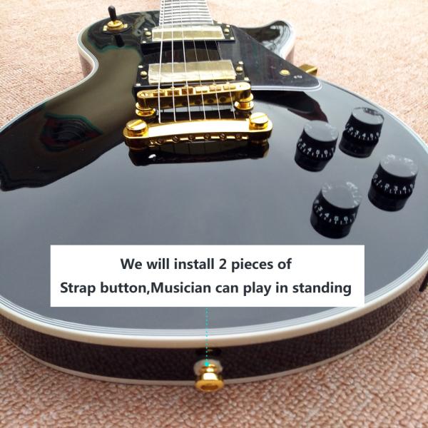 Guitar recording video appreciation custom mahogany black lpcustom electric guitar gold hardware