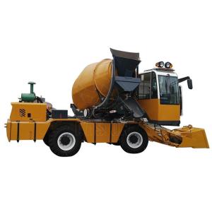 Volumetric Self Loading Concrete Mixer , Mobile Ready Mix Concrete Truck