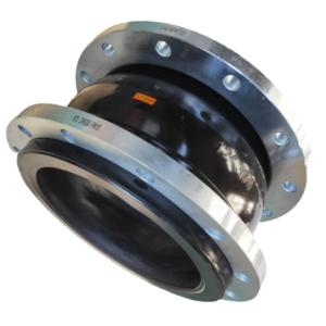 Epdm Nbr Single Sphere Flange Rubber Expansion Joint For Pipe / Rubber Flexible
