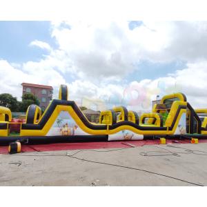 0.55mm PVC Tarpaulin Inflatable Obstacle Course For Advertisement