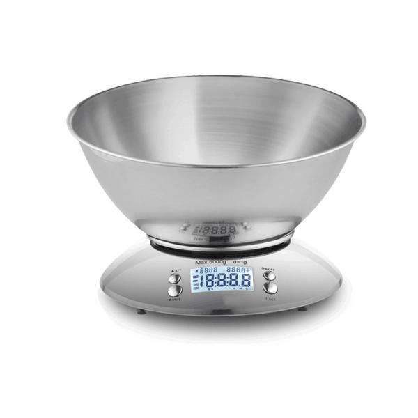 High Precision 1g Graduation 5kg Capacity Digital Kitchen Diet Weighing Scale with Custom Logo Design and LCD Display
