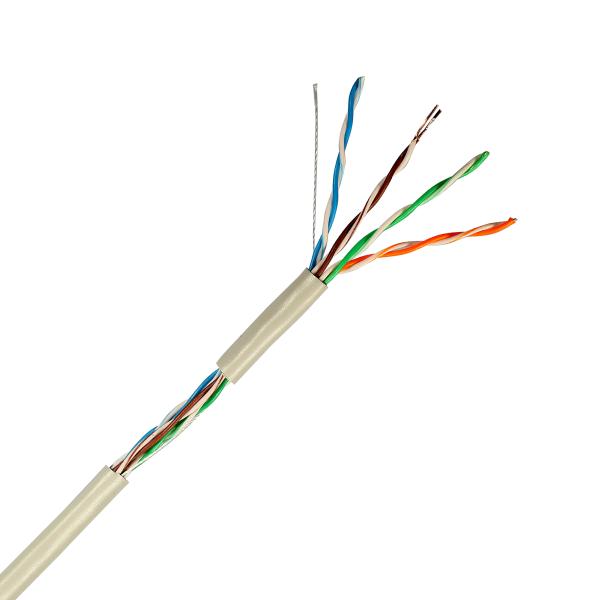 Drain Wire 1/0.5bc PVC Cover Material Cat5e 4 Pair Lan Cable for Speed Data Transfer