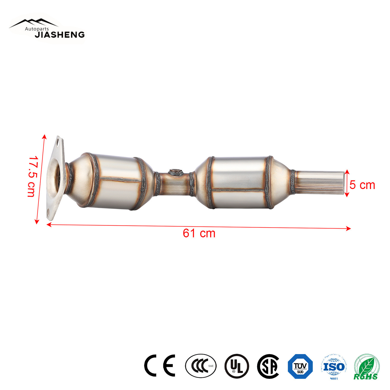 auto Motorcycle Exhaust With Catalytic Converter Transmission Noise