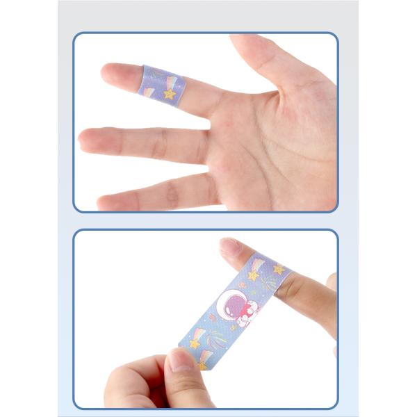 Custom Logo Printing Kids Cartoon Adhesive Band Aids Wholesale Plastic PE in Paper Card Sleeve